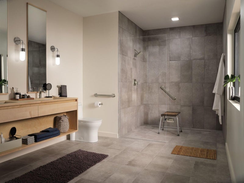 Moen MBHG3818BN Genta 18" Bathroom Grab Bar, Brushed Nickel - Image 3